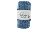 Rico Design® Creative Cotton Cord šnúra na makramé, modrá, 130 g, 1 ks