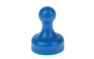 Neodymový magnet, pečiatka, modrý, ø 19 x 25 mm, 1 ks