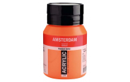Akrylová farba Amsterdam, oranžová, 500 ml