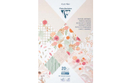 Clairefontaine vzorovaný papier Sušené kvety, A4, 20 listov