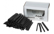 JAXELL® uhlíky, ø 6-7 x 75 mm, čierne, 100 ks