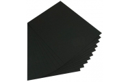 Farebný kartón, A4, čierny, 100 ks