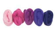 Merino vlna, 10 g, 5 farieb, pink odtiene