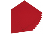 Farebný papier, 50 x 70 cm, 10 ks, červená tmavá