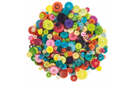 Plastové gombíky, ø 1 - 3,7 cm,  500 g