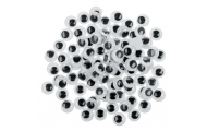 Pohyblivé očká, okrúhle, 10 mm, 100 ks