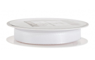Lemovaná stuha, 10 mm/10 m, biela, 1 ks