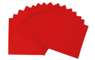Otváracia pohľadnica, 5 ks, červená, 13,5 x 13,5 cm