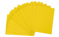 Otváracia pohľadnica, žltá, 10,5 x 15 cm, 5 ks