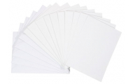 Otváracia pohľadnica, biela, 10,5 x 15 cm, 5 ks
