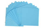 Otváracia pohľadnica, 5 ks, modrá svetlá, 13,5 x 13,5 cm
